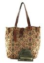 CAMPOMAGGI Shopping Bag Bianco + T / Cognac CAMPOMAGGI Shopping Bag Bianco + T / Cognac
