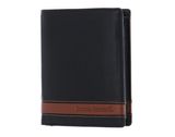 bruno banani Gift Set Slim Wallet / Keychain Black Black / Cognac