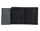 bruno banani Gift Set Slim Wallet / Keychain Black Black / Cognac
