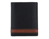 bruno banani Gift Set Slim Wallet / Keychain Black Black / Cognac