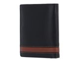 bruno banani Gift Set Slim Wallet / Keychain Black Black / Cognac