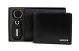 bruno banani Gift Set Horizontal Wallet / Keychain Black Black