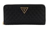GUESS Lisbet SLG Large Zip Around Wallet Black Logo