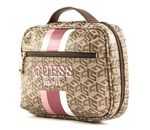 GUESS Wilder Tech Organizer Taupe Logo