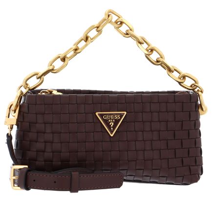 GUESS Lisbet Mini Crossbody Mahogany