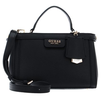 GUESS Eco Angy Society Satchel Black