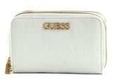 GUESS Geva SLG Medium Zip Around Wallet White Logo
