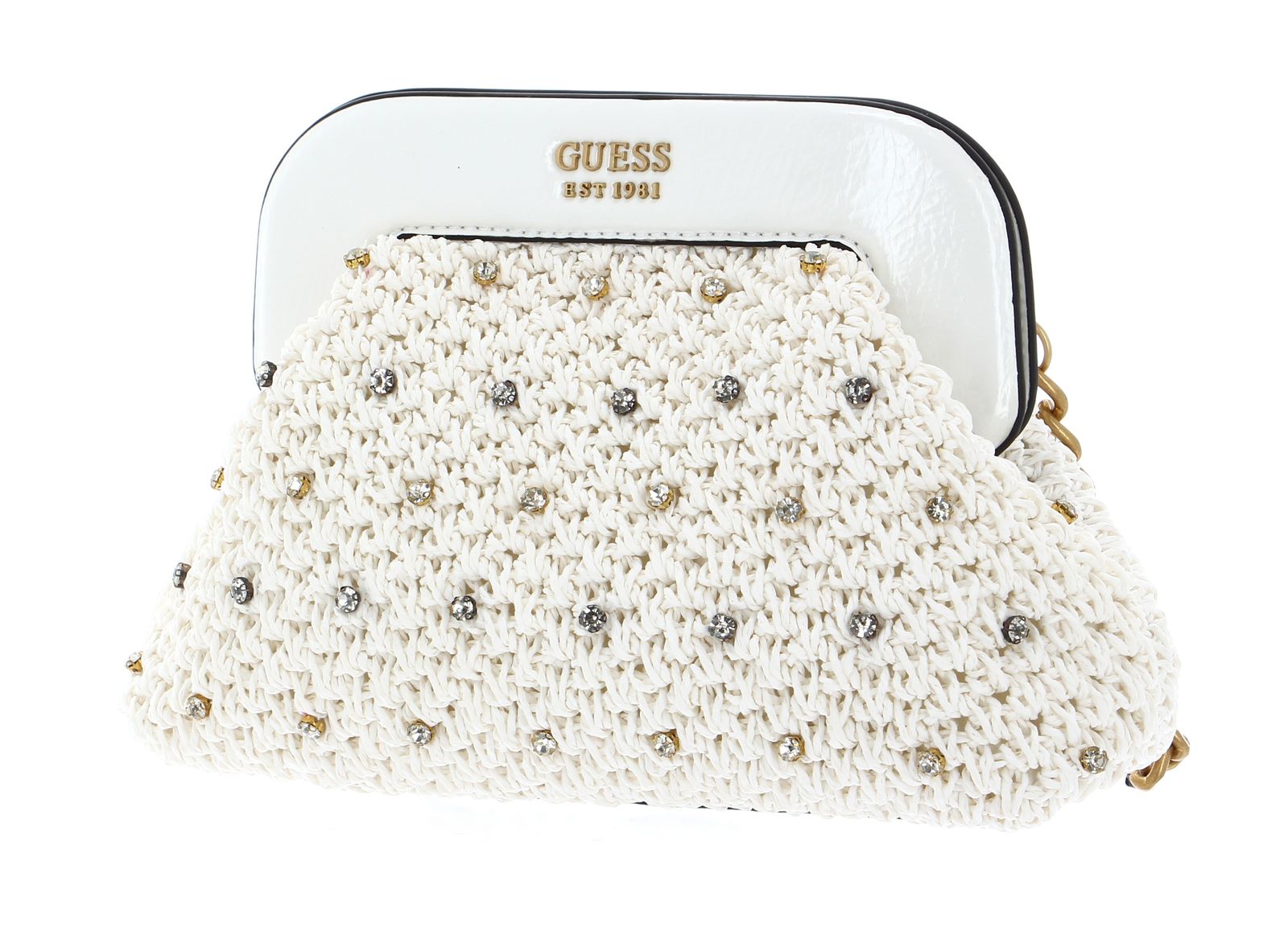 GUESS clutch Sicilia Small Frame Clutch White | Buy bags, purses