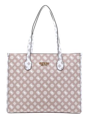 GUESS Silvana Girlfriend Tote Rosewood Logo Multi