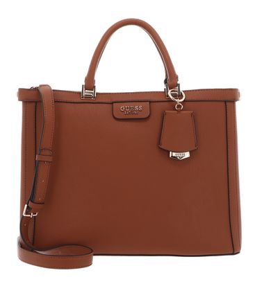 GUESS Eco Angy Society Tote Cognac