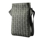 LACOSTE The Blend Flat Crossover Bag Monogram Noir Gris LACOSTE The Blend Flat Crossover Bag Monogram Noir Gris