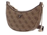 GUESS Eco Craig Mini Xbody Saddle Bag Latte Logo / Brown
