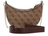 GUESS Eco Craig Mini Xbody Saddle Bag Latte Logo / Brown