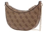 GUESS Eco Craig Mini Xbody Saddle Bag Latte Logo / Brown