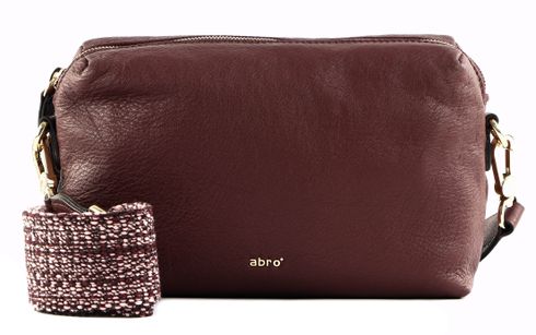 abro Leather Dalia Crossbody Bag Kaia Bordeaux
