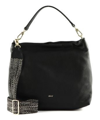 abro Leather Dalia Hobo Bag Kaia Black / Gold