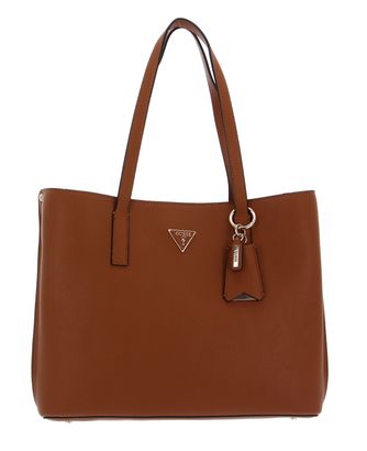 GUESS Meridian Girlfriend Tote Cognac