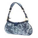 GUESS Belle Vintage Top Zip Shoulder Bag Denim Logo