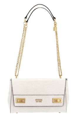 GUESS Katey Flap Shoulder Bag Stone