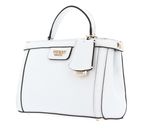 GUESS Eco Angy Society Satchel White GUESS Eco Angy Society Satchel White