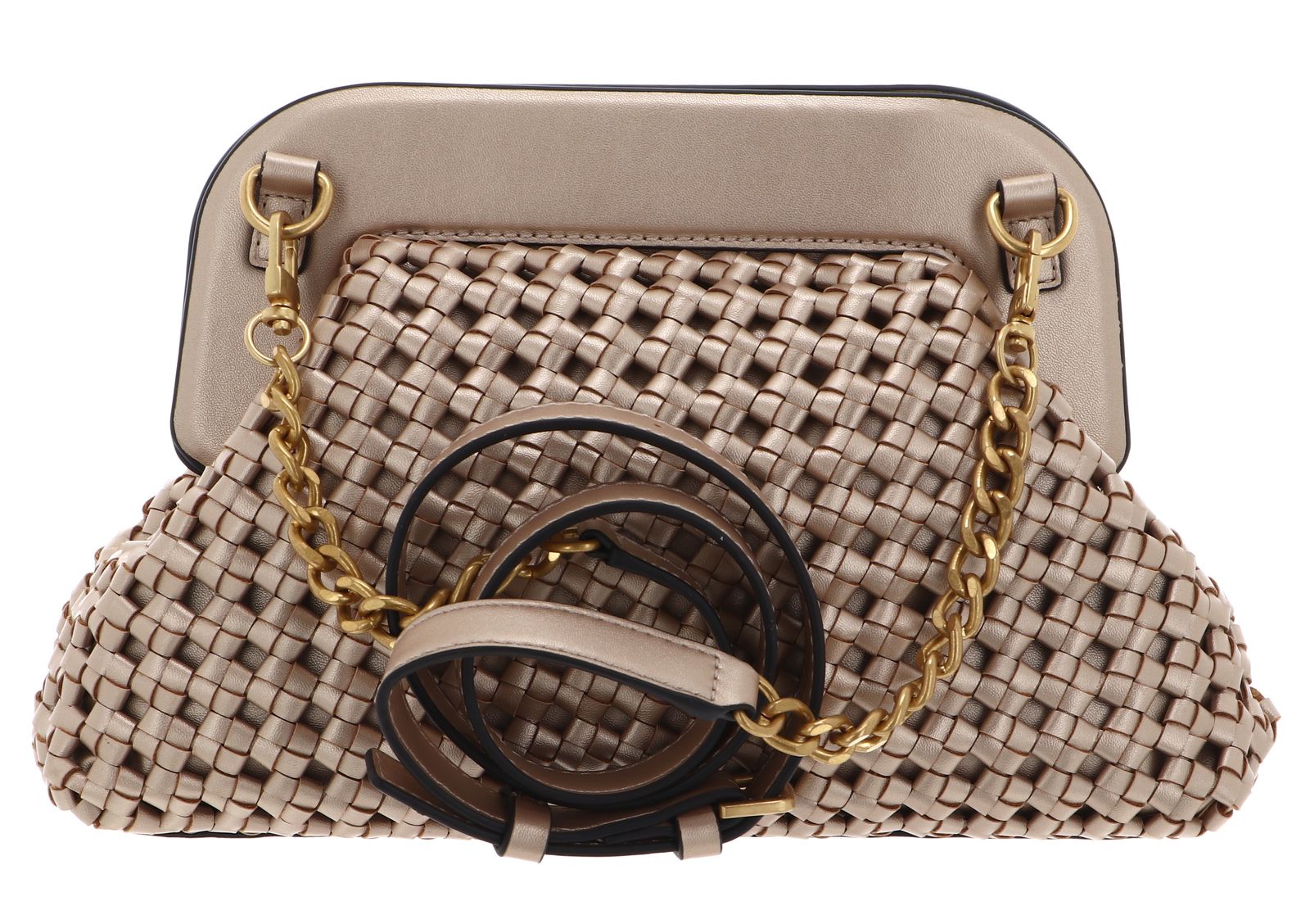 GUESS cross body bag Sicilia Frame Clutch Champagne | Buy bags 