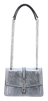 GUESS Gilded Glamour Mini Convertible Flap Silver
