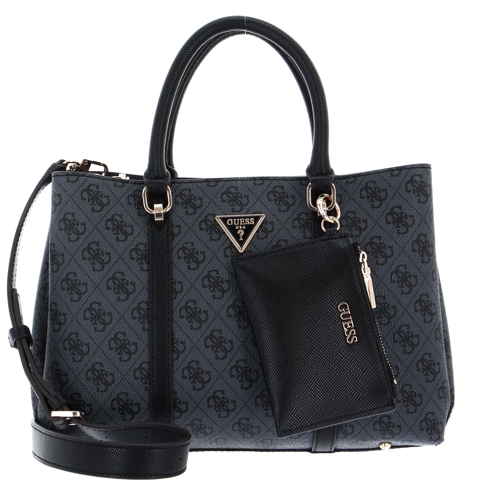 GUESS Eco Craig Girlfriend Borsa Hobo – Ash Rose, Tracolla Regolabile, Con Pochette Rimovibile