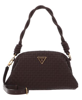 GUESS Lisbet Frame Clutch Mahogany