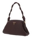 GUESS Lisbet Frame Clutch Mahogany