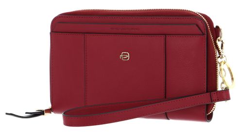 PIQUADRO Circle Zip Around Wallet Pochette Cherry Red