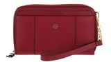 PIQUADRO Circle Zip Around Wallet Pochette Cherry Red PIQUADRO Circle Zip Around Wallet Pochette Cherry Red