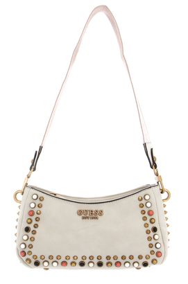 GUESS Radar Top Zip Shoulder Bag Stone