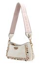 GUESS Radar Top Zip Shoulder Bag Stone GUESS Radar Top Zip Shoulder Bag Stone