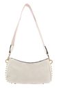 GUESS Radar Top Zip Shoulder Bag Stone GUESS Radar Top Zip Shoulder Bag Stone