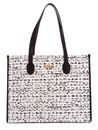 GUESS Silvana Girlfriend Tote Cream Multi