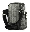 LACOSTE The Blend Crossover Bag S Monogram Noir Gris LACOSTE The Blend Crossover Bag S Monogram Noir Gris