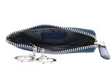Golden Head Carrara Zipped Key Case Blue