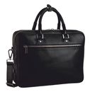 LEONHARD HEYDEN Montreal Zipped Briefcase 2 Compartments Black