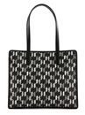 KARL LAGERFELD K / Ikonik 2.0 Mono CC Tote Black / White KARL LAGERFELD K / Ikonik 2.0 Mono CC Tote Black / White