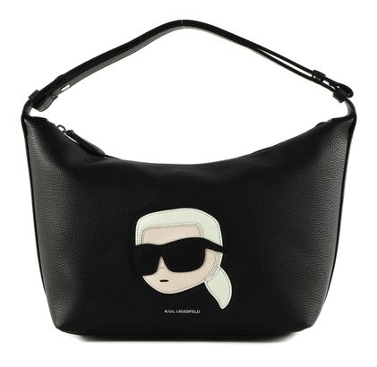 KARL LAGERFELD K / Ikonik 2.0 Lea Zip Shoulderbag Grainy Black