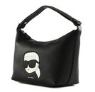 KARL LAGERFELD K / Ikonik 2.0 Lea Zip Shoulderbag Grainy Black