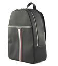 TOMMY HILFIGER Coated Canvas Backpack Black