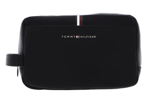 TOMMY HILFIGER TH Essential Pique Washbag Black