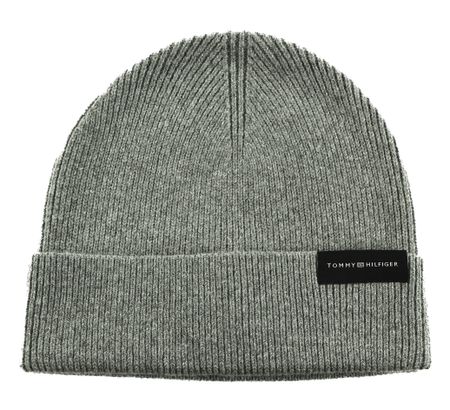 TOMMY HILFIGER Corporate Uptown Wool Beanie Grey Melange