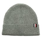 TOMMY HILFIGER Corporate Uptown Wool Beanie Grey Melange TOMMY HILFIGER Corporate Uptown Wool Beanie Grey Melange