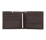 TOMMY HILFIGER TH Premium Corporate Leather CC and Coin Coffee Bean