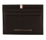 TOMMY HILFIGER TH Premium Corporate Leather CC Holder Coffee Bean TOMMY HILFIGER TH Premium Corporate Leather CC Holder Coffee Bean