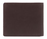 PIQUADRO Piquadro Collection Wallet with Coin Pocket RFID Darkbrown