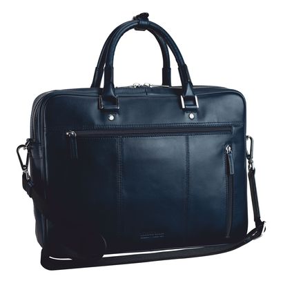 LEONHARD HEYDEN Montreal Zipped Briefcase 2 Compartments Navy