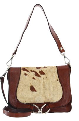CAMPOMAGGI Nemesi Crossbody Bag S Bianco + Beige + T / Cognac